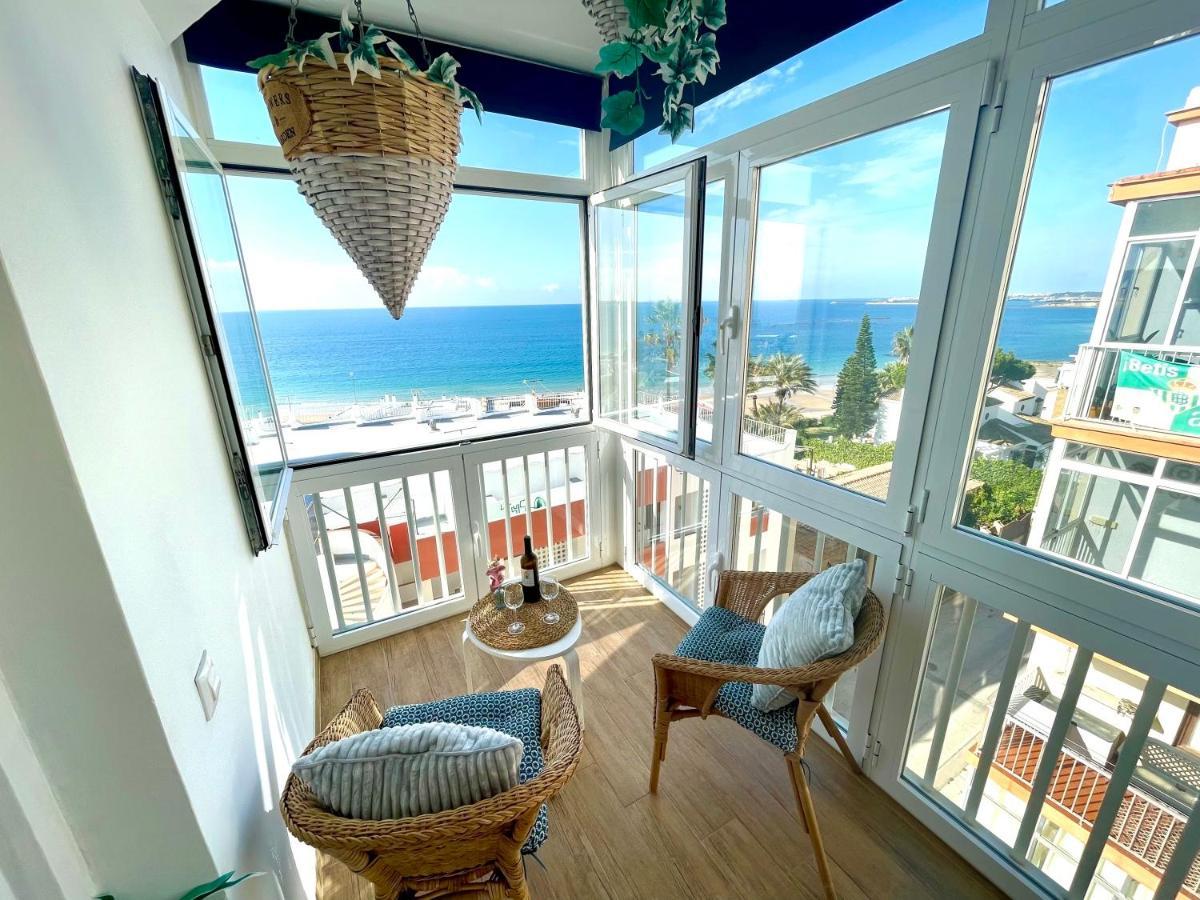 Gatu Casa Muse Junto A La Playa, Vista Al Mar, Aire Acc, Terraza, Wifi Y Chimenea " Preferente Mayores De 25 Anos Y Familias " El Puerto de Santa María Exteriör bild