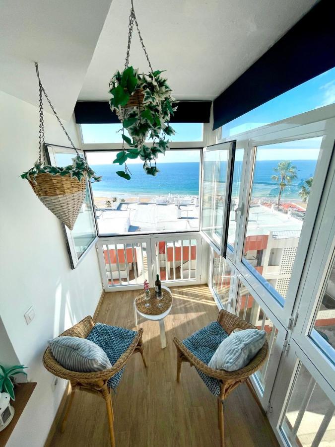 Gatu Casa Muse Junto A La Playa, Vista Al Mar, Aire Acc, Terraza, Wifi Y Chimenea " Preferente Mayores De 25 Anos Y Familias " El Puerto de Santa María Exteriör bild